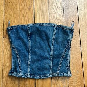 Zara Denim Tube top